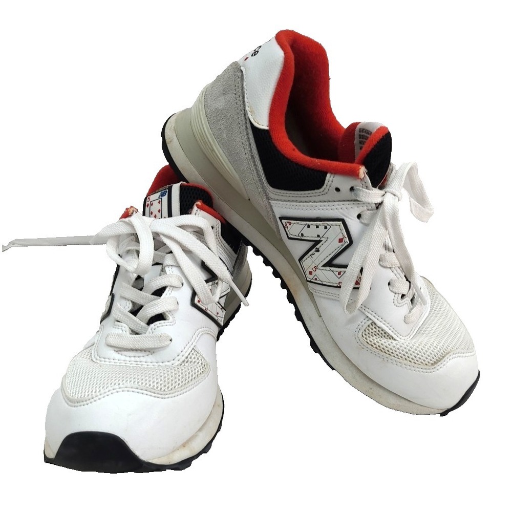 New Balance 574 Playing Card White ML574WA2 Mens Size‎ 8.5 D